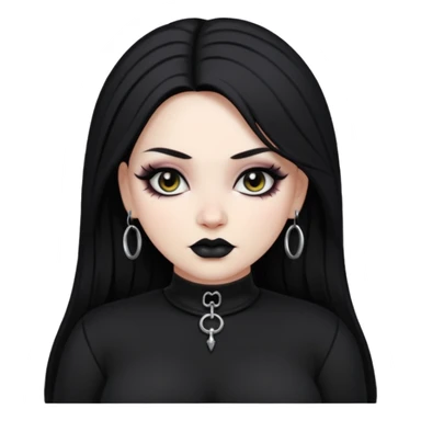 Thick bodied Goth latina  sticker