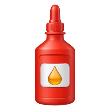 red glue bottle  sticker