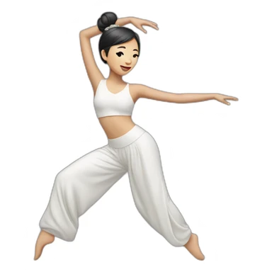 asian dancer sticker