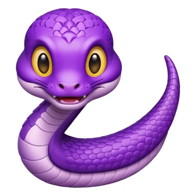  i want a animated emoji with the text "'Lil Viper sorry" for a little purple cute viper sticker
