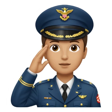 soldier saluting sticker