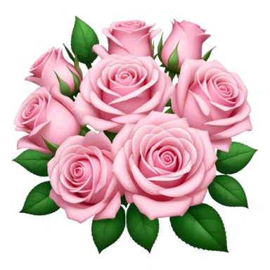 Pale pink bouquet sticker