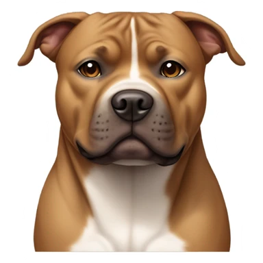 Light Brown Staffordshire bull terrier sticker