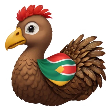 Dodo with mauritian flag sticker