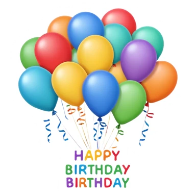 Happy birthday banner sticker