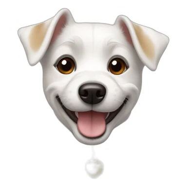 happy jack russel maltese dog sticker