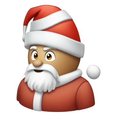 igloo xmas santa hat sticker