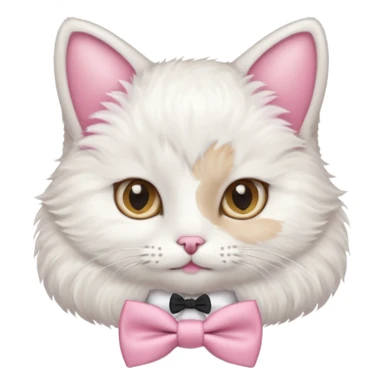 Gato con moño Rosita sticker