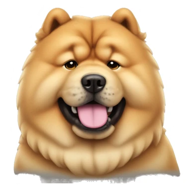 un perro chow chow con un cono  sticker