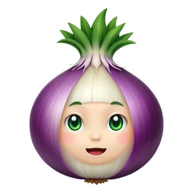 an onion chibi sticker