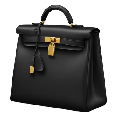 Black Hermes Kelly bag  sticker