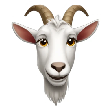 a goat with the face of messi sticker