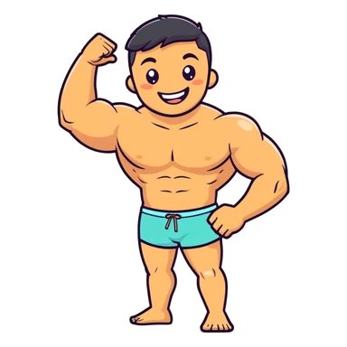 Buff man rolling on lsd  sticker