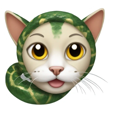 cat in a snake costume sticker