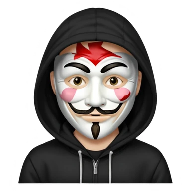 Hacker Anonymous sticker
