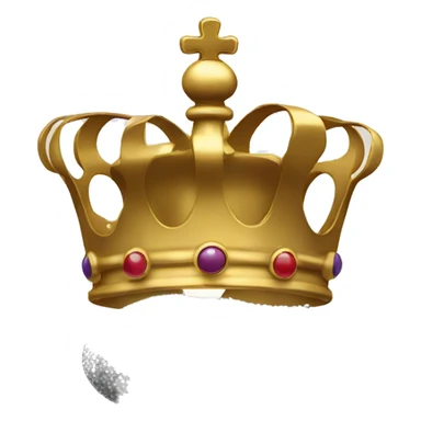 Crown with salt shaker on top sticker