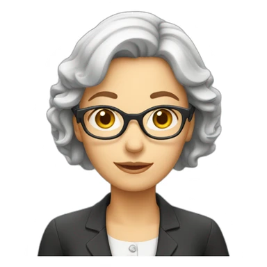 french, teacher woman sticker