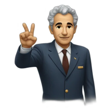 Aldo Moro doing the « ok » gesture sticker