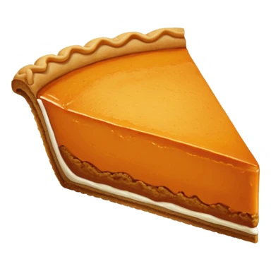 A slice of pumpkin pie sticker