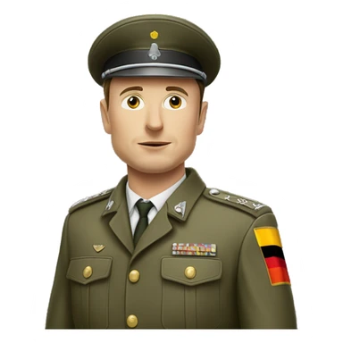 elon musk as a german army man sticker