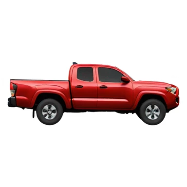 Red toyota tacoma sticker