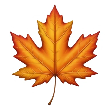 Maple-leaf-autumn-realistic sticker