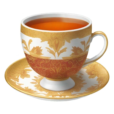 turkish tea cup sticker