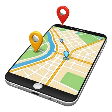 GPS map sticker