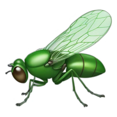 Mouche verte sticker