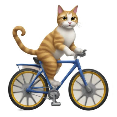 Gato en bicicleta sticker