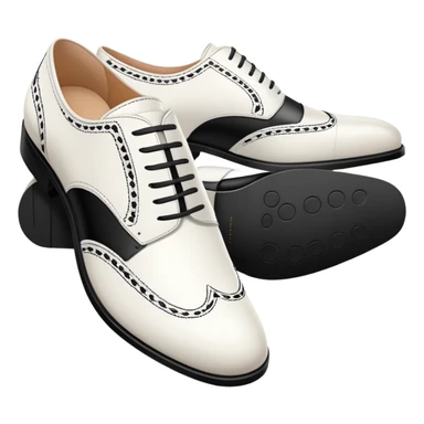 white and black luxury shoes sticker