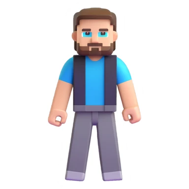 Minecraft Steve character sticker