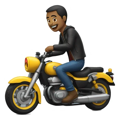 Chat en moto sticker