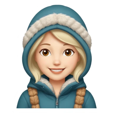 woman in winter outfit sticker