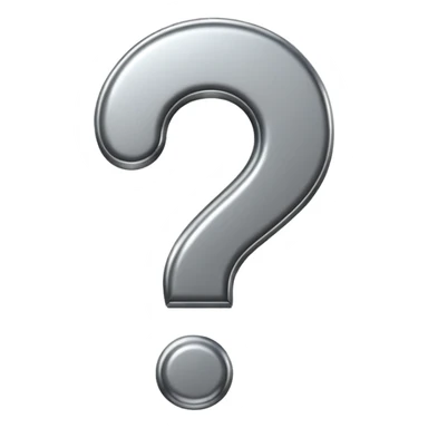 Question mark sticker