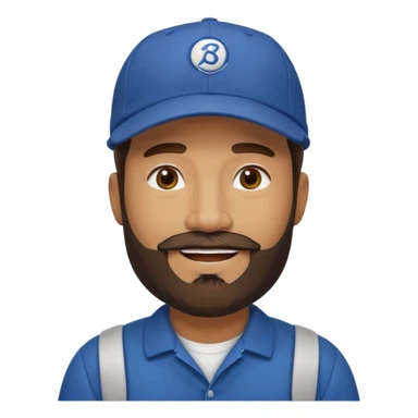 bearded minibus driver sticker