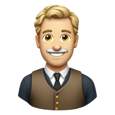 Smiling Englishman sticker