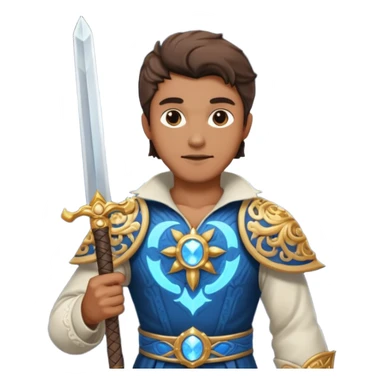 Man holding big souls moonlight sword sticker