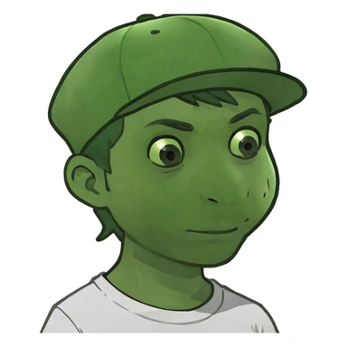 portrait of a boy sticker