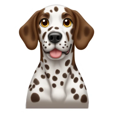 Brown Dalmatian  sticker