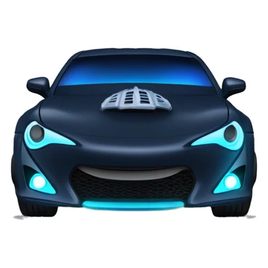 Fr-s Haunted Darth Vader’s dark pearl-blue race car, glowing light saber bumpers rear wing  sticker