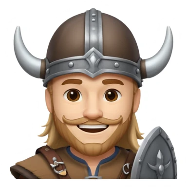 businessman with viking helmet sticker