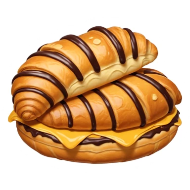 Croissant de chocolate  sticker