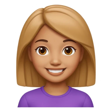 Memoji girl smiling sticker