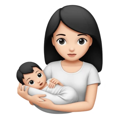 Newborn B&W with female sticker