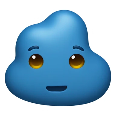 blue poop sticker