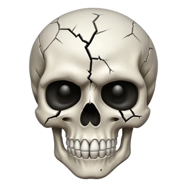 Mind blowing skull sticker