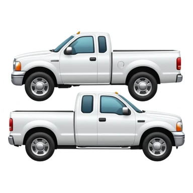 WHITE PICKUPTRUCK SIDE VIEW ELLISDON ON SIDE OF TRUCK sticker