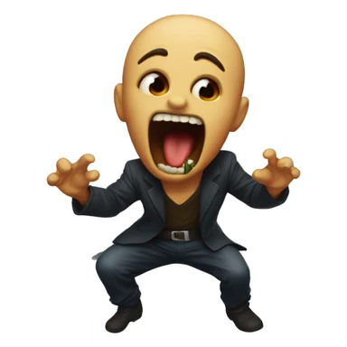 Diablo sacando la lengua  sticker