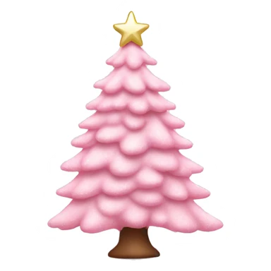 Baby pink pretty Xmas tree sticker